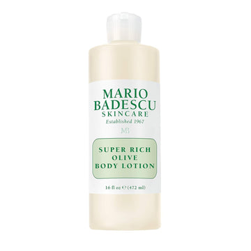 Mario Badescu Super Rich Olive Body Lotion for Dry Skin, Non-Greasy and Creamy Skin Care Moisturizer Infused with Olive Oil, Ideal for All Skin Types