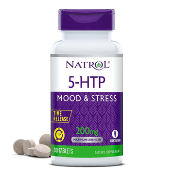 Natrol 5-HTP 200mg, Dietary Supplement Helps Support a Balanced Mood, 1.6 Ounces