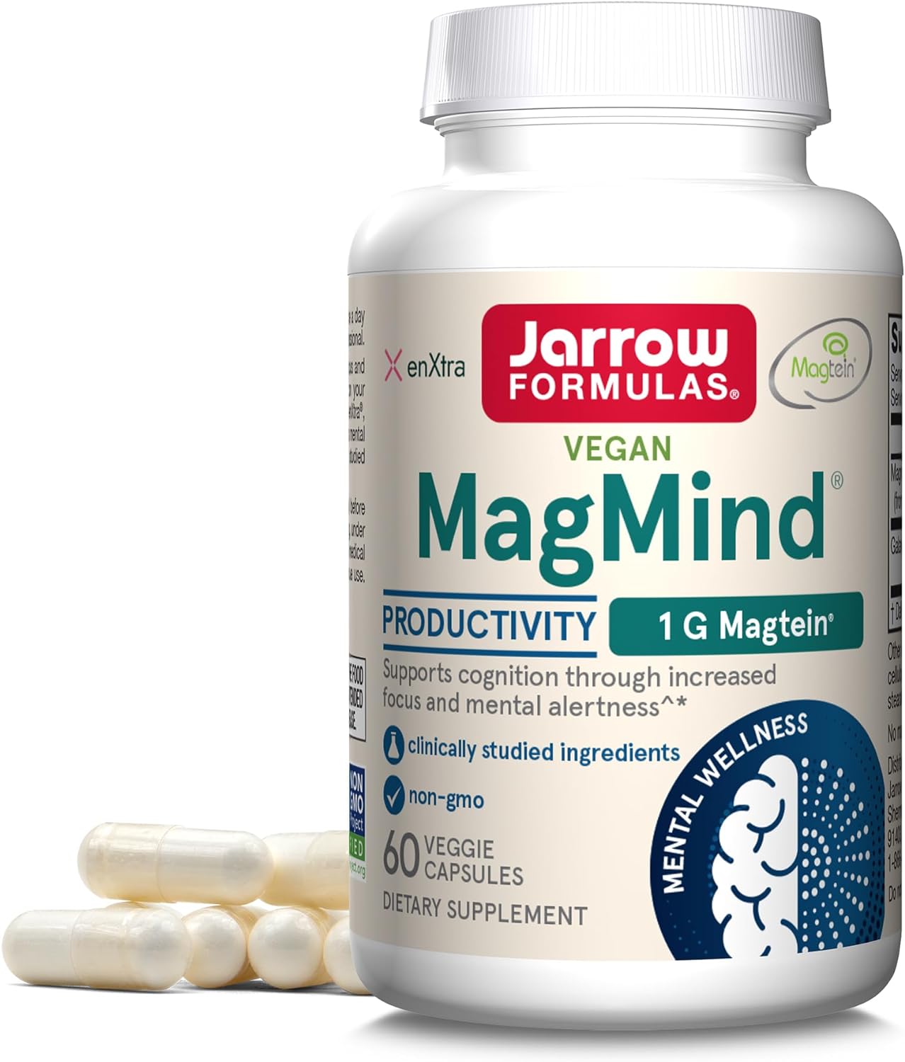 Jarrow Formulas MagMind Productivity with Magtein 1g (Magnesium L-Thre