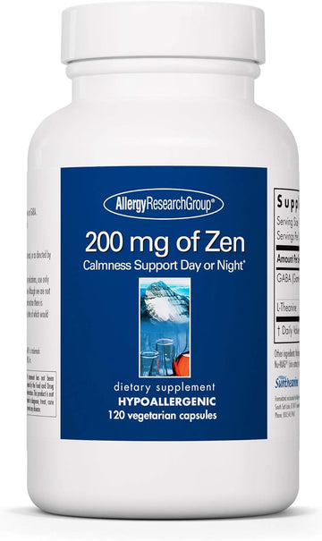 Allergy Research Group - 200Mg Of Zen - Gaba And L-Theanine Formula Fo