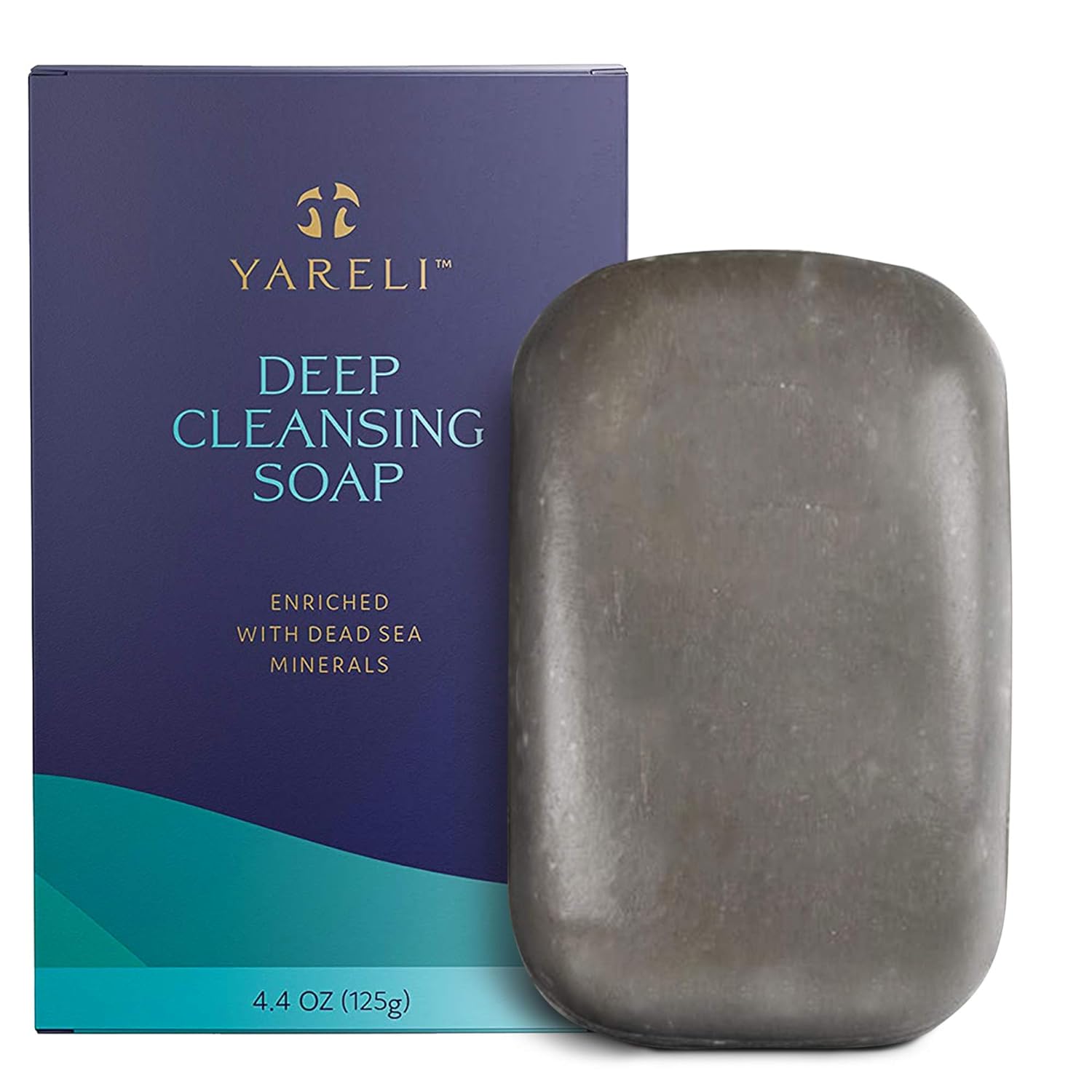 YARELI Deep Cleansing Bar Soap with Dead Sea Minerals for All Skin Types, 4.4