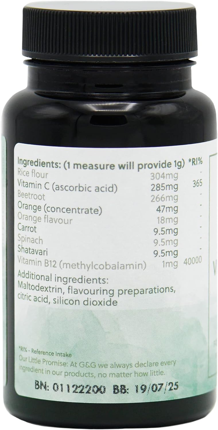 Sublingual Vitamin B12 | Powder B12 Supplement | Highly Absorbable | 5