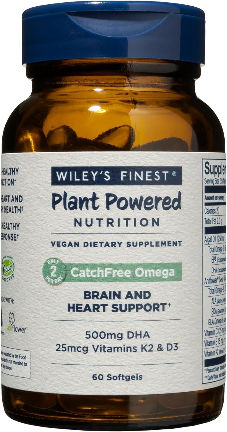 Wiley'S Finest Catchfree Omega - Vegan, Non-Gmo Fish Oil Alternative -6.4 Ounces