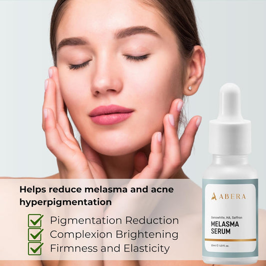 Abera Melasma Treatment for Face, Dark Spot Corrector Serum, Hyperpigmentation Treatment - Sun Spot, Age Spot, Brown Spot Remover for Men, Women, Melasma Serum 0.68