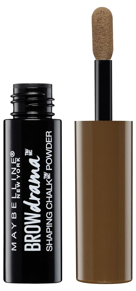 Maybelline Brow Drama Shaping Chalk Powder, 1g, Deep Brown