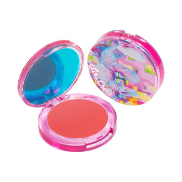 Lime Crime Softwear Blush, Hyperlink - Blendable, Buildable Warm Pink Color - Cream-to-Powder Formula - Weightless Soft Matte Finish - Vegan, Cruelty Free - 4.4 grams