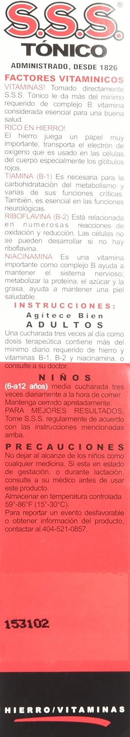 S.S.S. Tonic Liquid, 10 Ounce