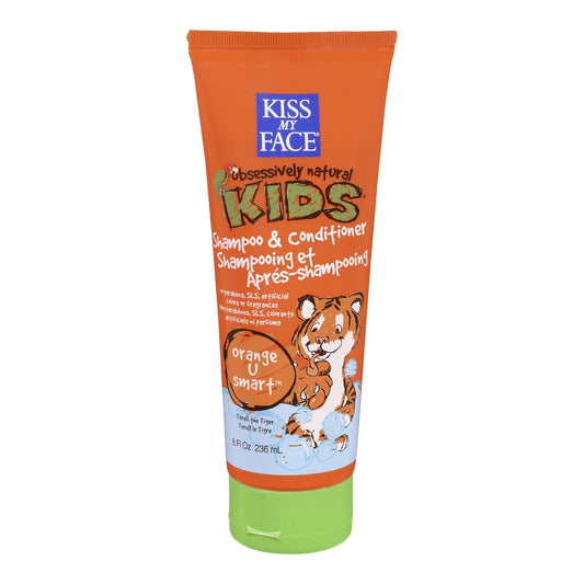 Esupli.com Kiss My Face Kids Shampoo & Conditioner 8oz Tube Orange-U-Sm