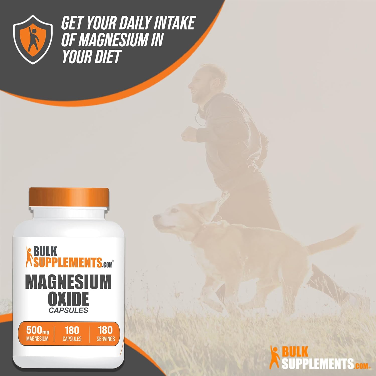 BulkSupplements.com Magnesium Oxide Capsules - Magnesium Supplement - 