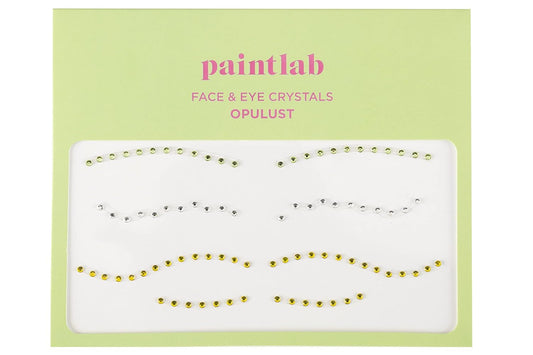 PaintLab Eye Gems, Self-Adhesive Rhinestones for Makeup, Face Jewels for Beginners, Kids, Teens, and Women, Opulust