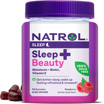 Natrol Sleep+ Beauty, Drug Free Sleep Aid Supplement, For Skin, Hair,