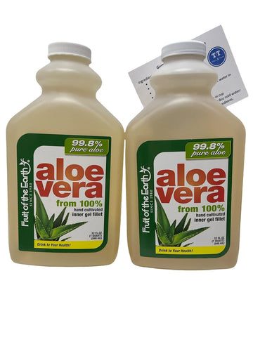 ThisNThat Aloe Vera Juice Bundle Includes: (2) Fruit of The Earth 32oz