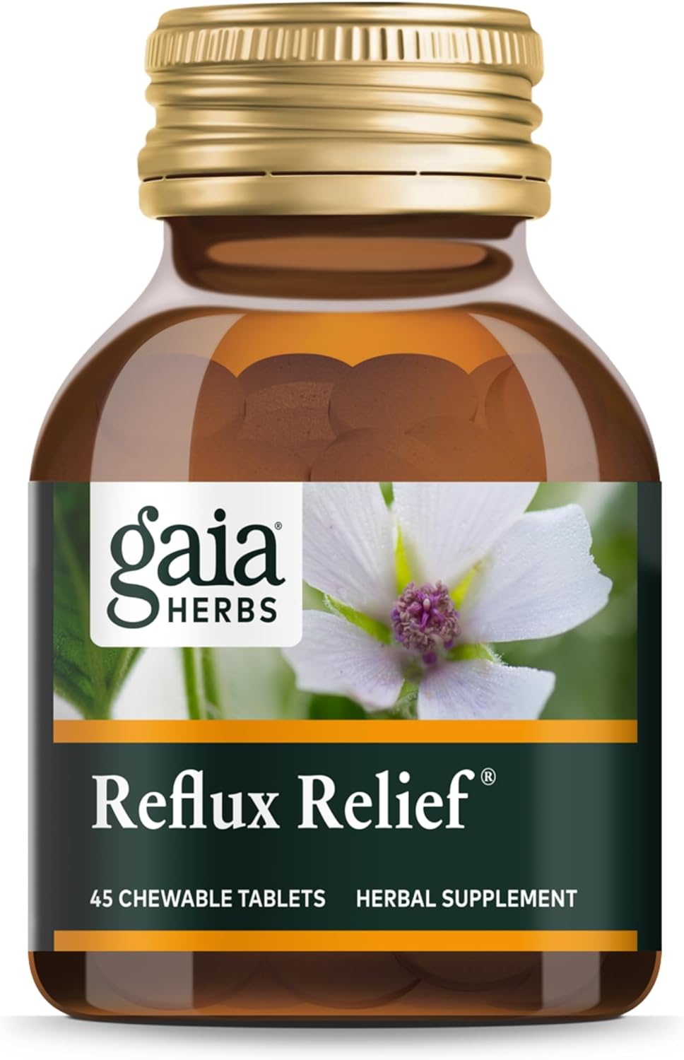 Gaia Herbs Reflux Relief - With Marshmallow Root, Chamomile, Aloe, Lic