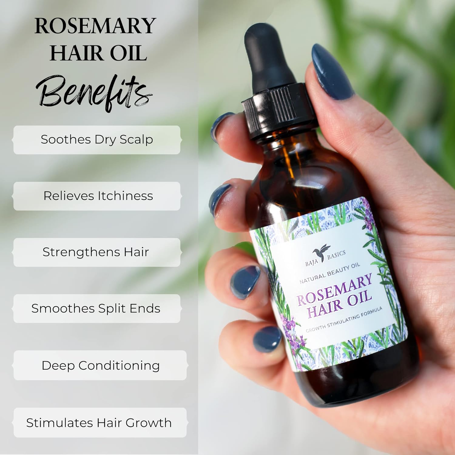  Baja Basics Rosemary Oil for Hair Growth Organic Rosemary O