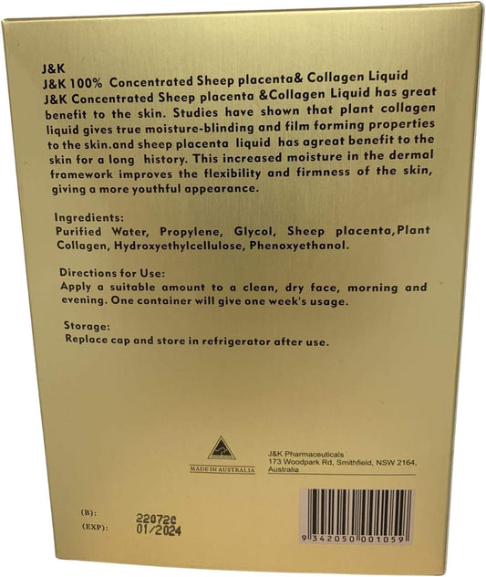 J&K 100% Sheep Placenta Extract and Collagen Anti-Aging Liqu