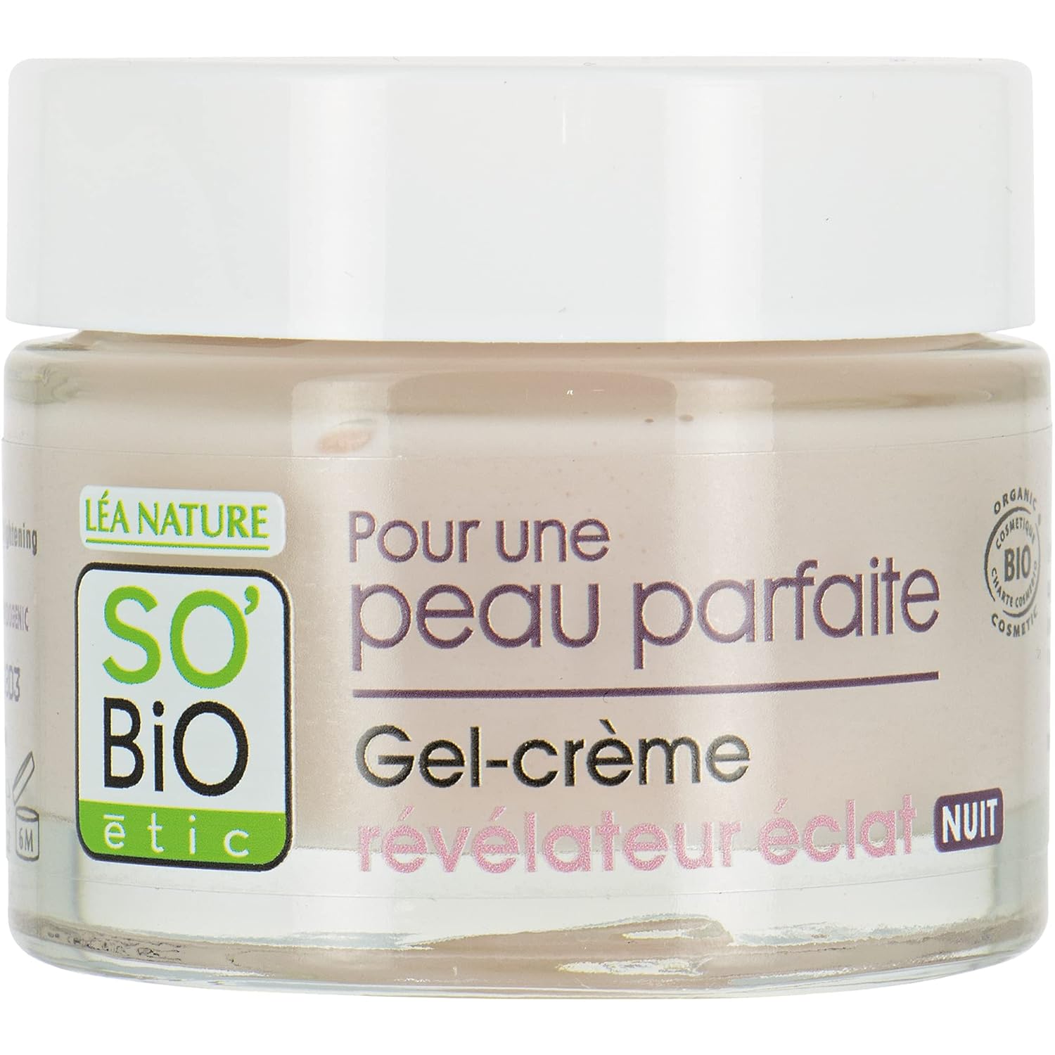 So'Bio Étic | Radiance Revealing Gel Cream | Organic Hydrating Face Moisturizer for Plumping & Anti-Aging, Normal to Combination Skin | 1.69
