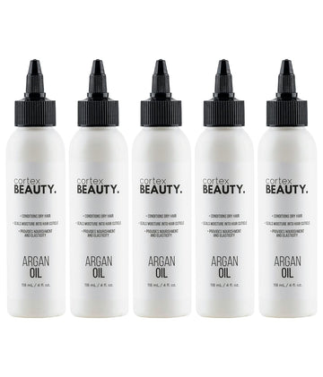 Cortex Professional Argan Oil Refill - Silky and shiny hair with Argan Oil Refill. Repair dry and damaged hair. Argan Oil Refill For Steam Hair Straighteners. Argan liquid - 5 Refill Bottles x 4