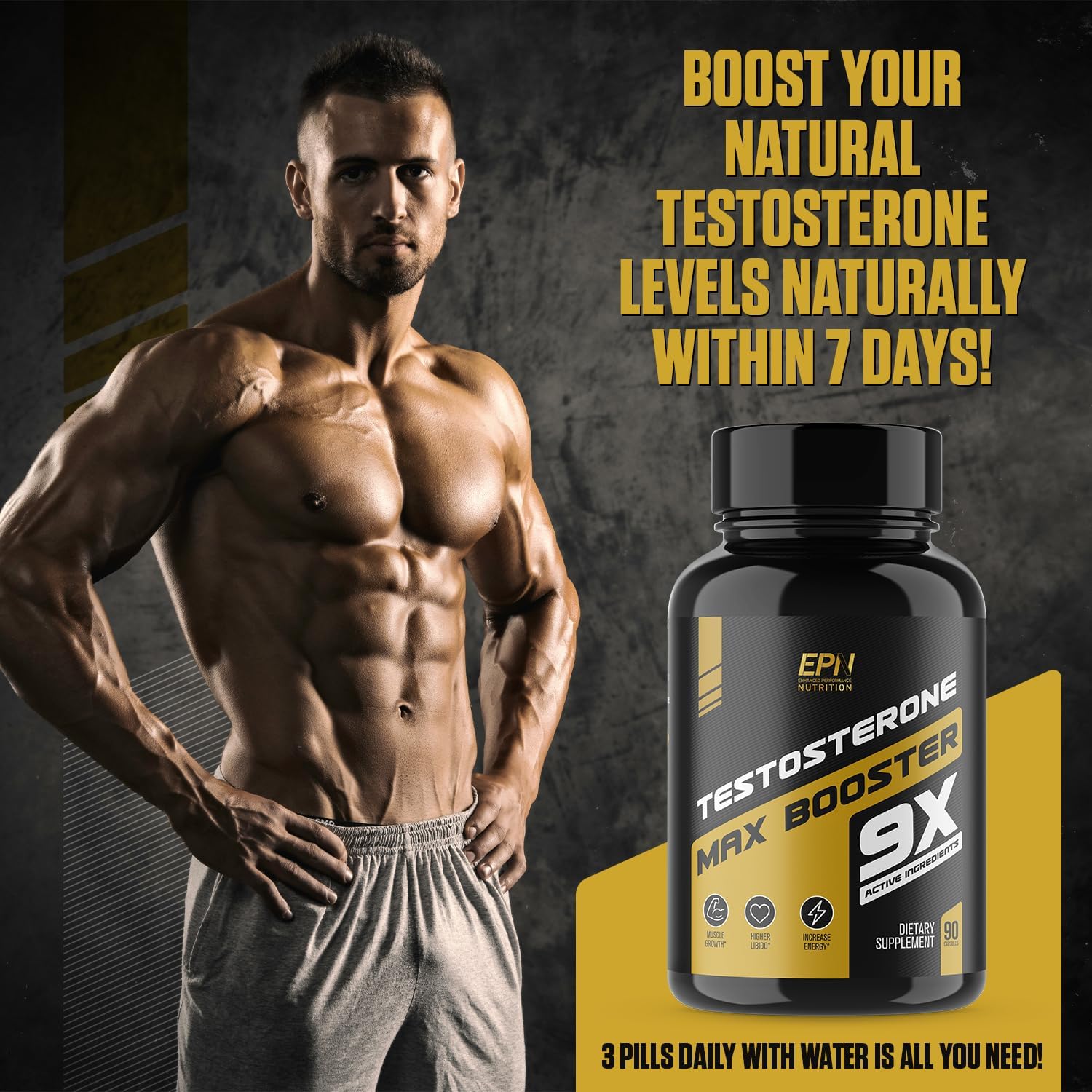  Testosterone MAX Booster | #1 Rated Test Booster Supplement