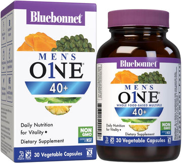 Bluebonnet Nutrition Mens' ONE 40+ Whole Food-Based Multiple, Men Mult