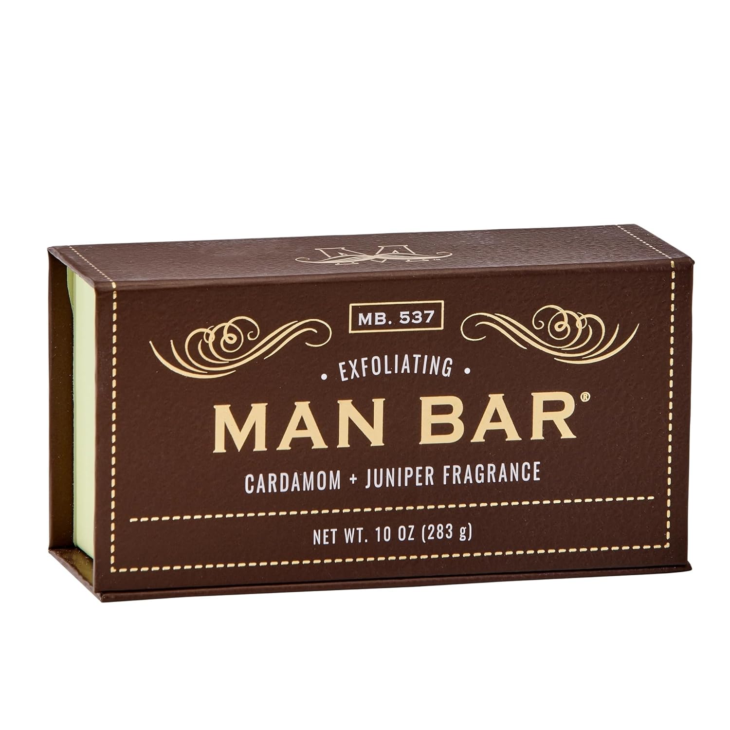San Francisco Soap Company Exfoliating Man Bar, Cardamom & Juniper, 10