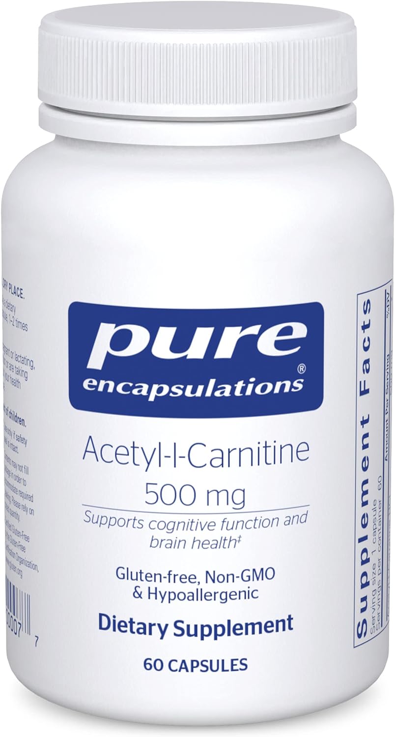 Pure Encapsulations Acetyl-l-Carnitine 500 mg | Memory Supplement for