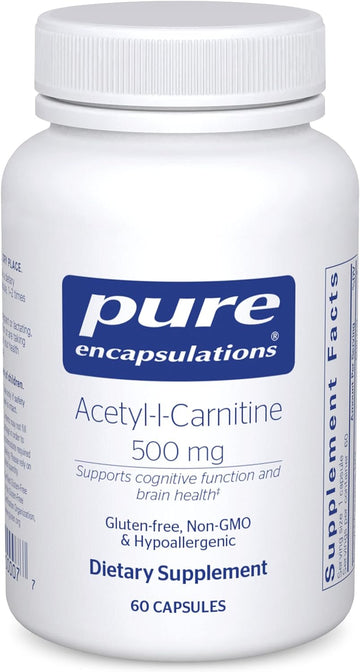 Pure Encapsulations Acetyl-l-Carnitine 500 mg | Memory Supplement for