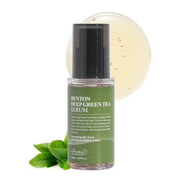 BENTON Deep Green Tea Serum 30 (1.01 ..)_new - Nourishing & Hydrating Facial Serum for Oily and Sensitive Skin, Skin Soothing