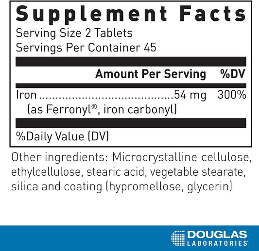 Douglas Laboratories Timed Released Iron | Carbonyl Iron to Support Energy Production, Hormones, and Neurological Health