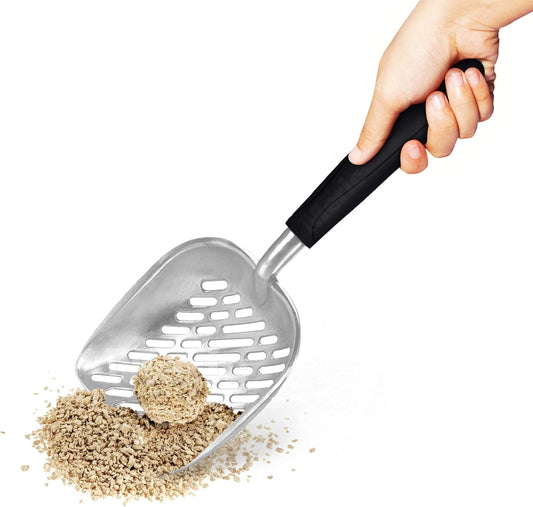 Meric Large Cat Litter Scoop, Life Transforming Cat Scooper, Ideal For Sea Shelling, Reduces Hand Fatigue, Saves Clear L
