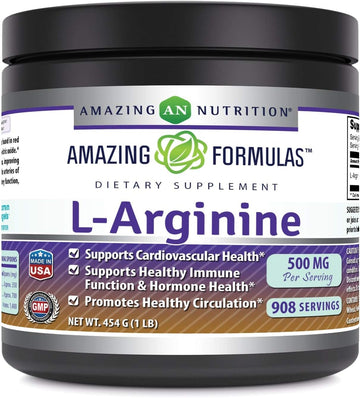 Amazing Formulas L-Arginine 1 Lb Powder Supplement - Best Amino Acid S