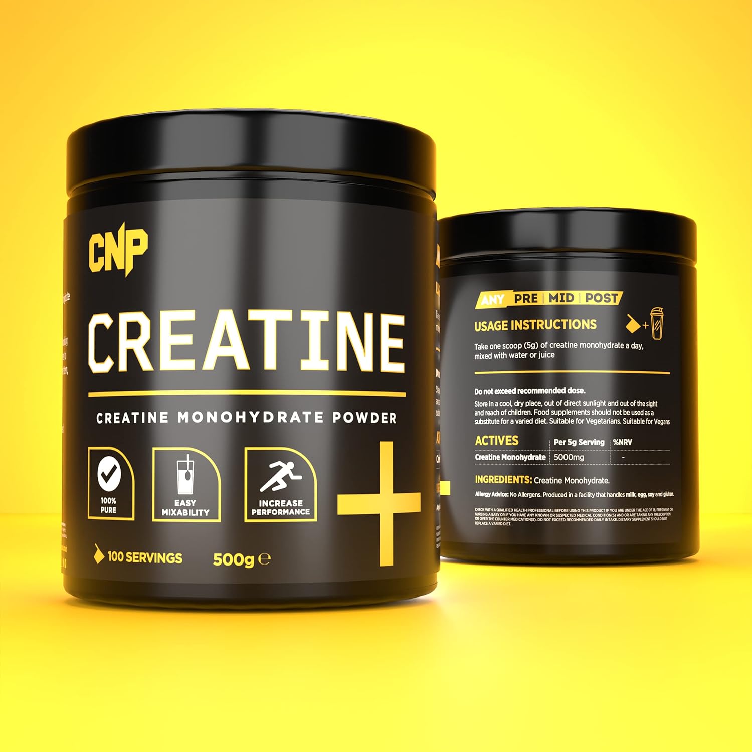 CNP Professional Creatine Range, 500g / 250g Creatine Monohydrate Powd