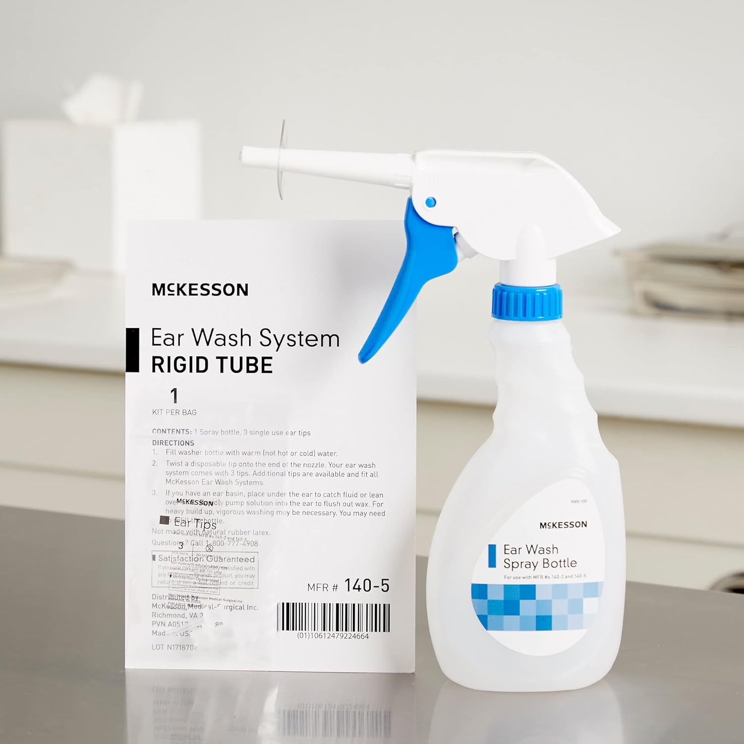 McKesson Ear Wash Spray Bottle for Ear Wax Removal, Rigid Tu