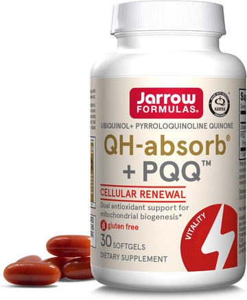 Jarrow Formulas QH-Absorb + PQQ - 30 Softgels - Dietary Supplement Sup