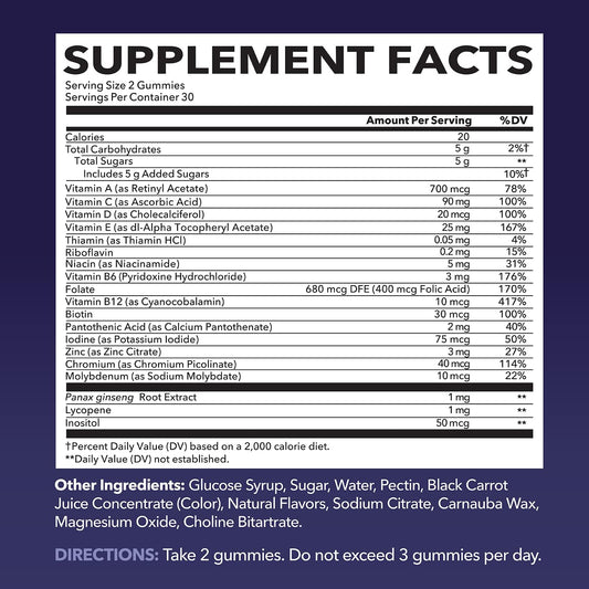 Multivitamin Gummies For Women Men And Kids Packed With Daily Vitamins