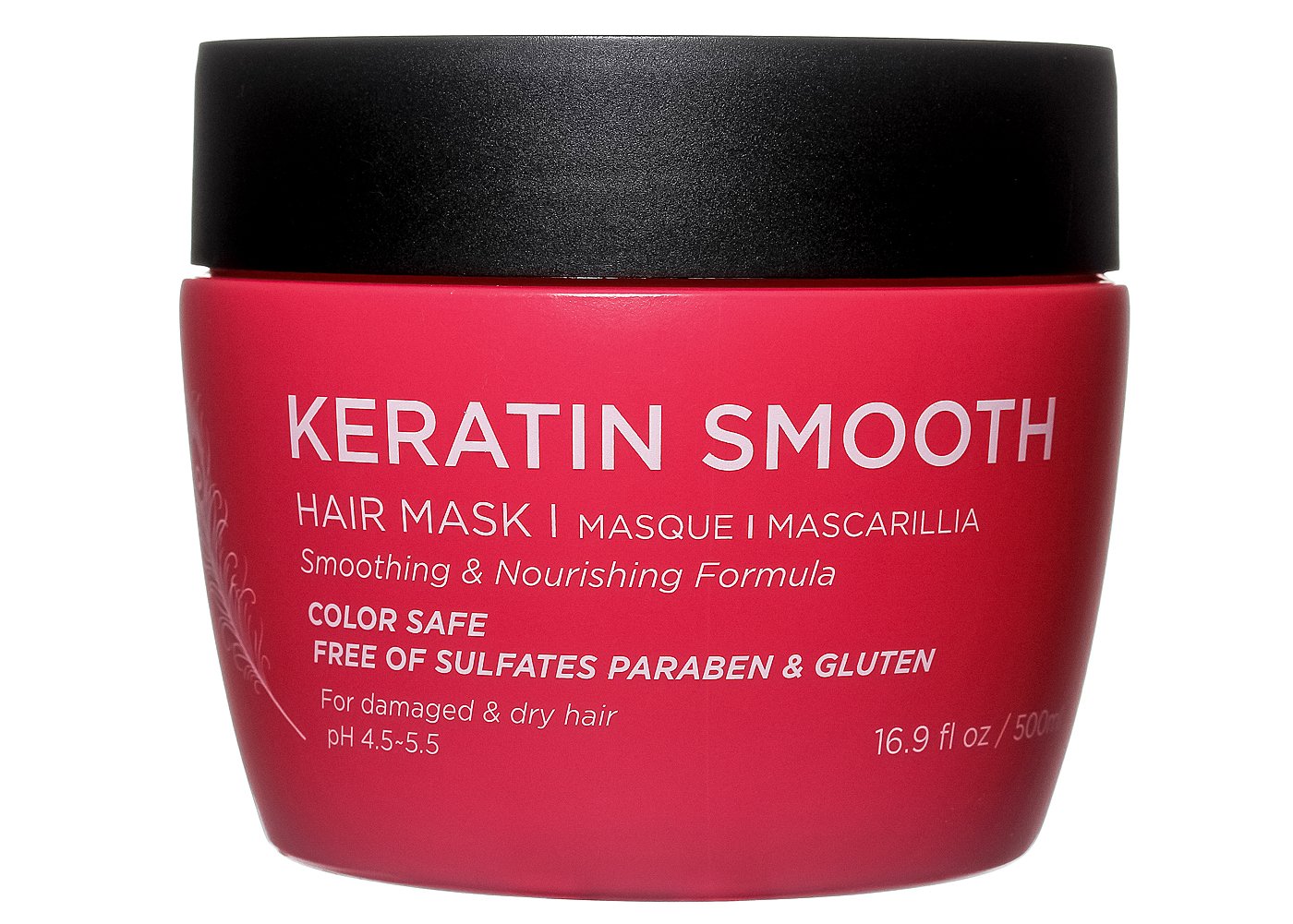 Luseta Keratin Smooth Hair Mask Hydrating & Nourishing for Dry Damaged Hair 16.9