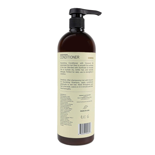 Pierre'S Apothecary Coconut Conditioner Moisturizing Nourishing Hydrating Healthy Strong Hair Avocado and Sunower Oil - 33.8