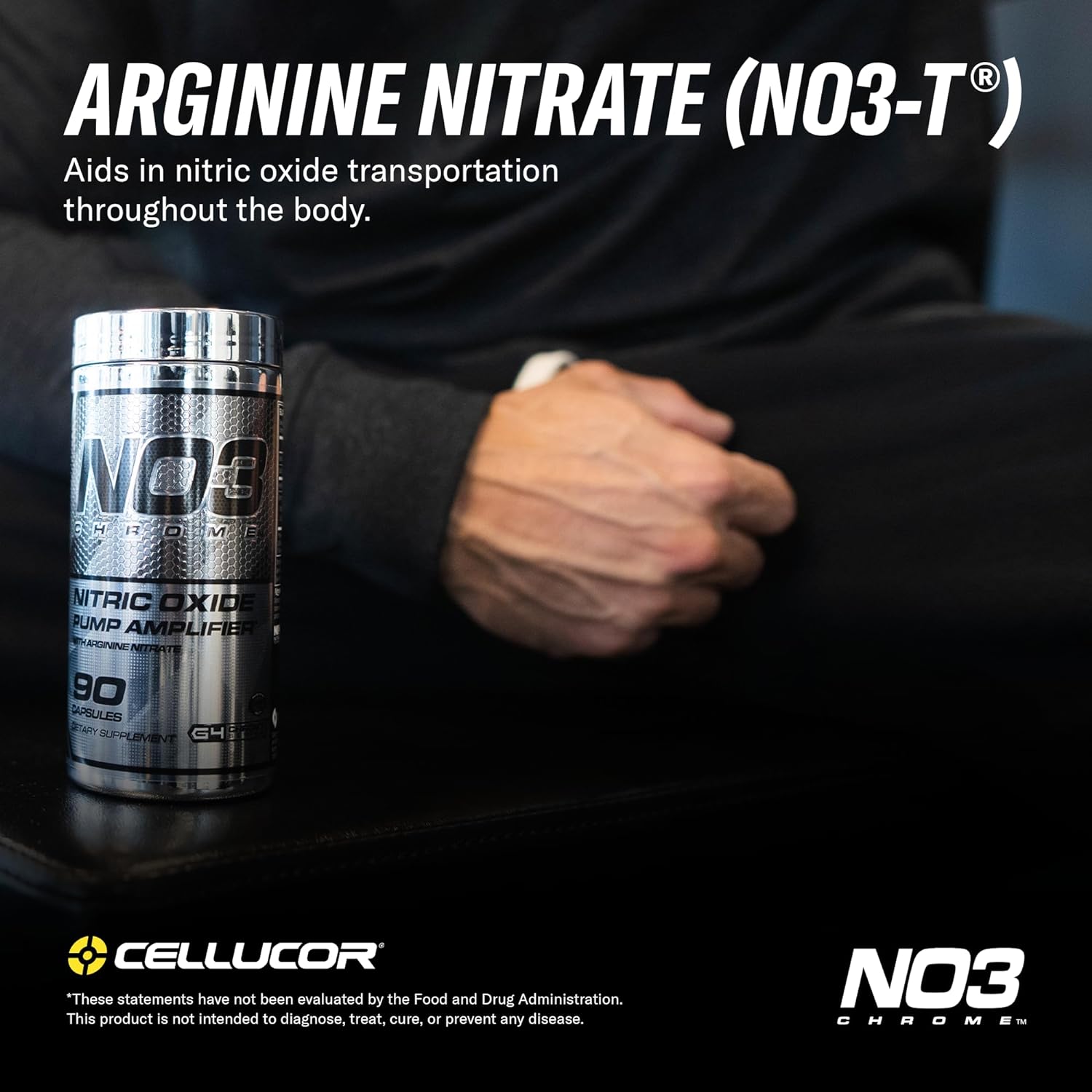  Cellucor NO3 Chrome Nitric Oxide Supplements with Arginine 