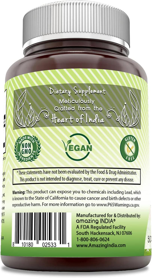Amazing India Neem(Made with Organic Neem Leaf)500 mg 120 Veggie Capsu