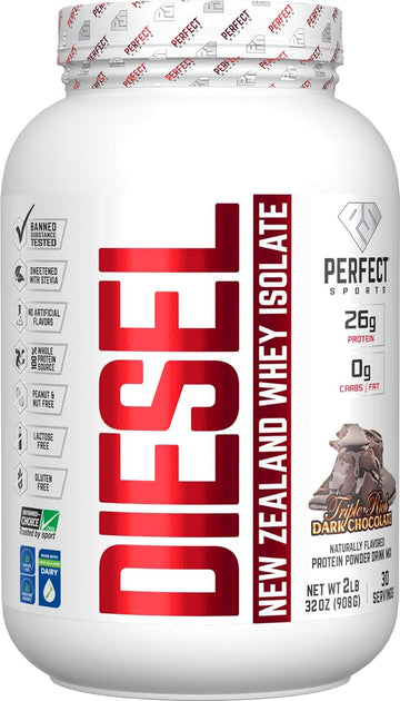 PERFECT Sports, Diesel 100% New Zealand Whey Isolate, Grass-Fed & Past