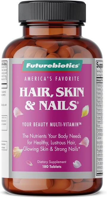 Futurebiotics Hair, Skin & Nails Beauty MultiVitamin with Biotin, Hair