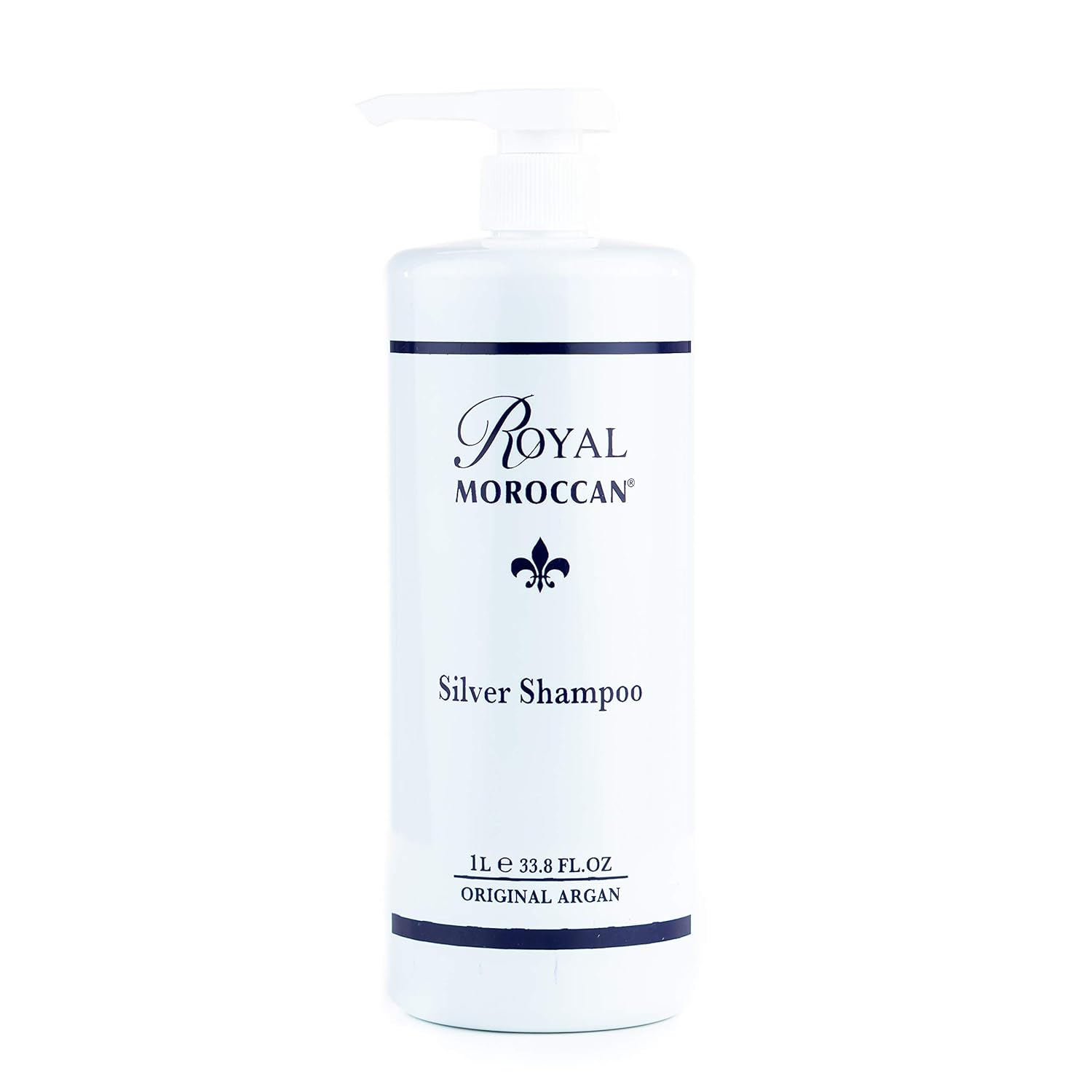 Royal Moroccan BEST SILVER SHAMPOO 1000 ml / 33.8 .| Purple Shampoo for Blond Hair & Grey Hair|Lights Shampoo for Blond & Silver Hair |Anti-Yellow Shampoo | Paraben-Free Argan Oil Hair Products