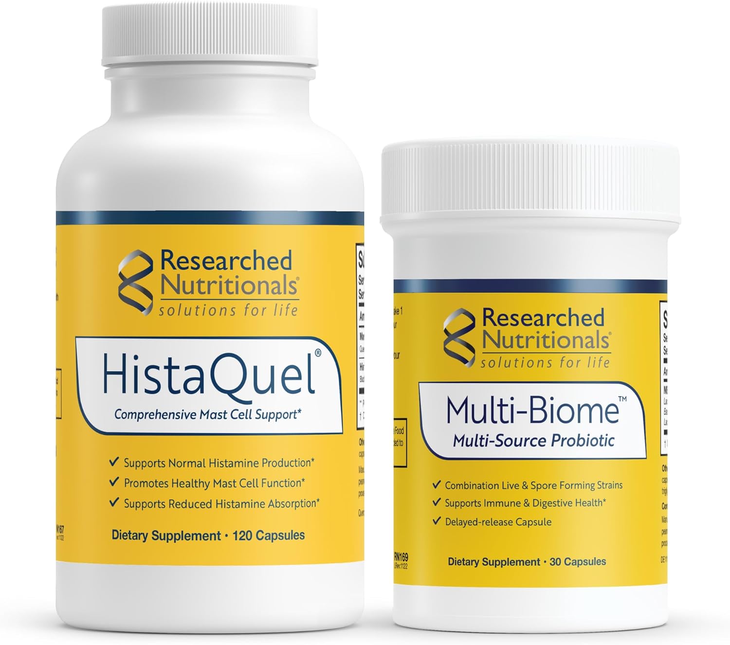 Researched Nutritionals Mast Cell Support Duo - Histaquel To Supports