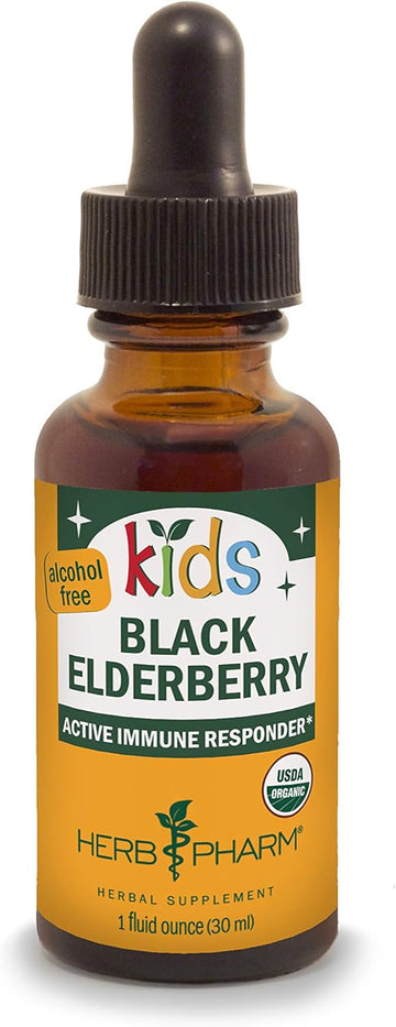 Herb Pharm Kids Certified-Organic Alcohol-Free Black Elderbe