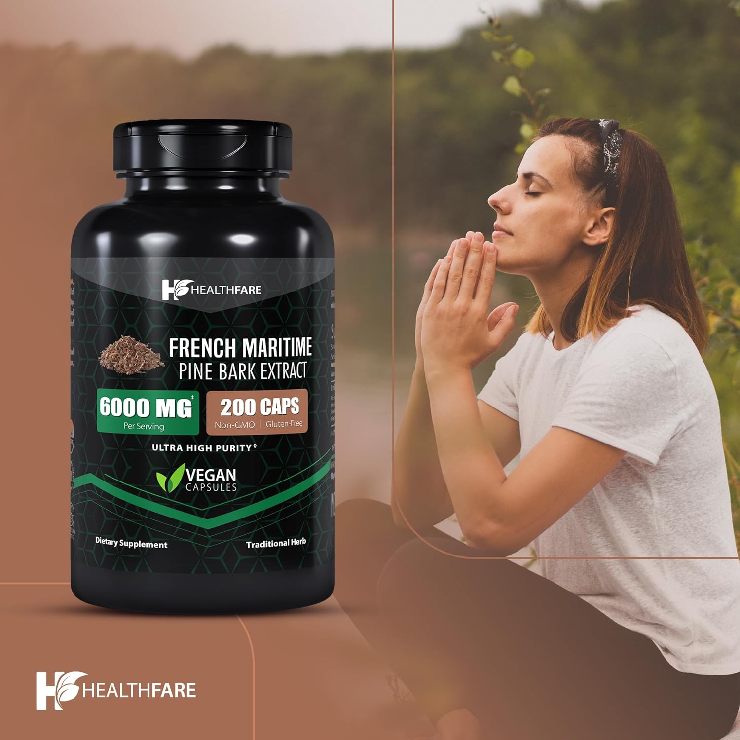 Healthfare French Maritime Pine Bark Extract Organic | 6000 