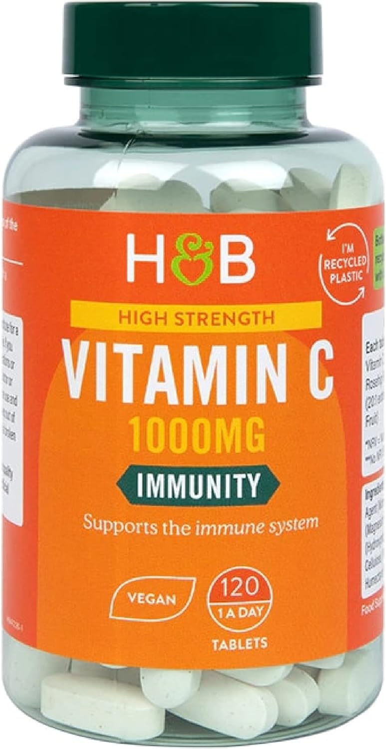 Holland & Barrett Vitamin C 1000mg 120 Tablets

180 Grams