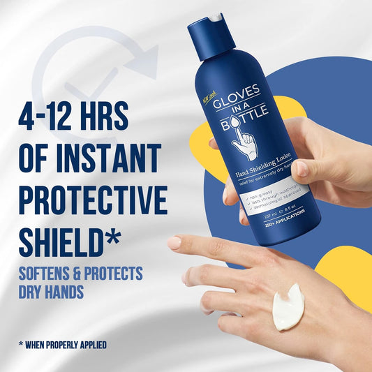 Gloves In A Bottle Shielding Lotion, Relief for Eczema and Psoriasis,