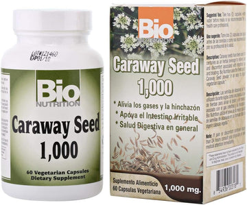 Bio Nutrition Caraway Seed 1 000 Mg - 1000 Mg - 60 Vegetarian Capsules