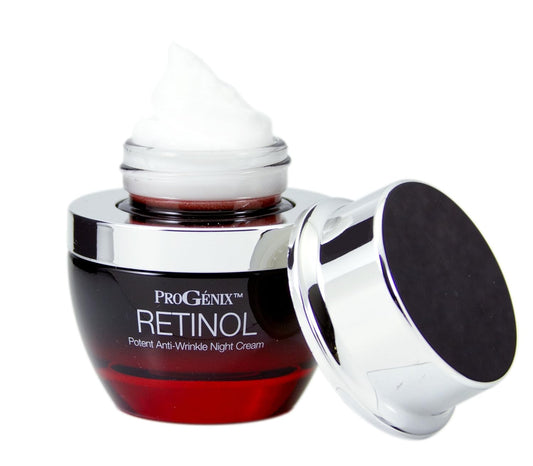 Progenix Profesional Retinol Face Cream Moisturizer Facial Lotion Helps Diminish Wrinkles, Crepey Skin, & Age Spots, Fragrance Free Anti Aging Skin Care Retinol Lotion For Face, 1
