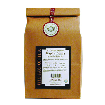The Tao of Tea, Kapha Dosha, Certified Organic Ayurvedic Tea