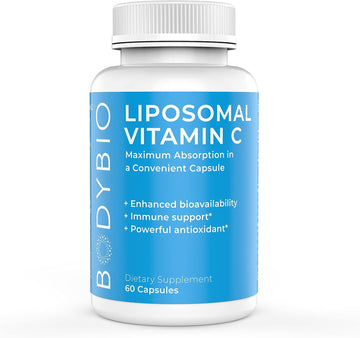 BodyBio Liposomal Vitamin C 60 Capsules | Powerful Immune Support | Ma